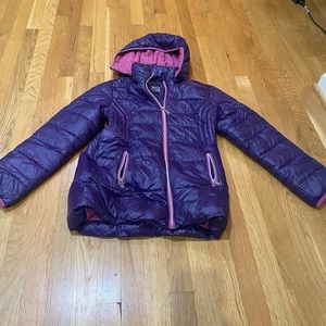 Michael Kors purple winter coat size 14 girls